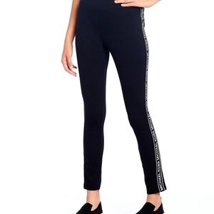 Women's  Michael Kors Ponte Knit Logo Tape Side-Seam Leggings